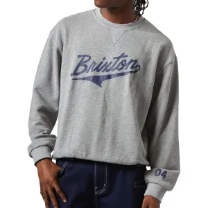 Brixton The League Broken In Sweatshirt - Heather Grey