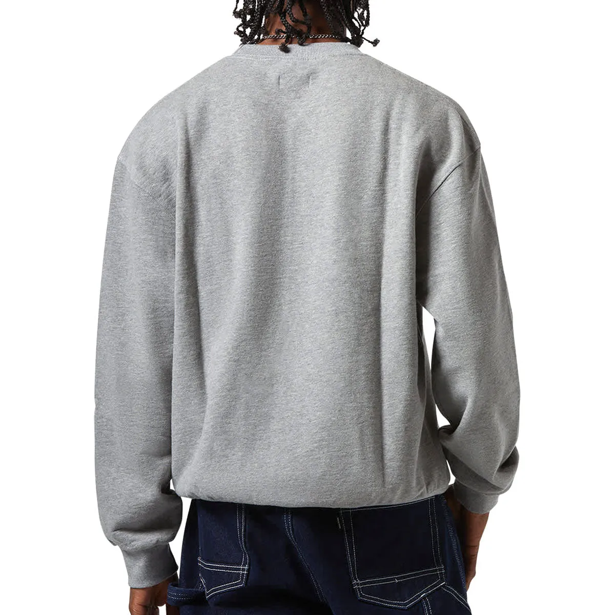 Brixton The League Broken In Sweatshirt - Heather Grey