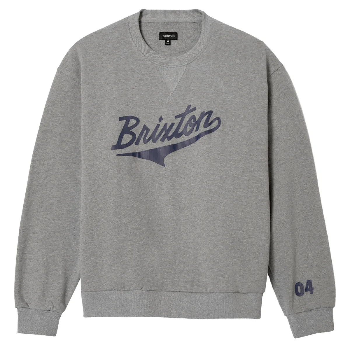 Brixton The League Broken In Sweatshirt - Heather Grey