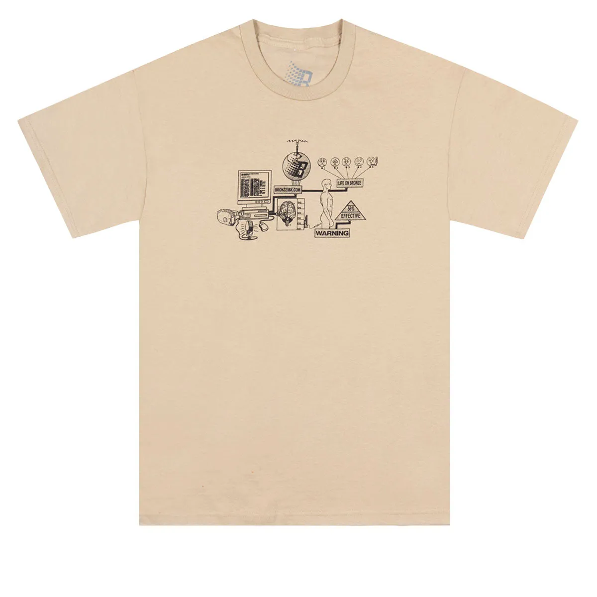 Bronze 56k Locked In T-Shirt - Sand