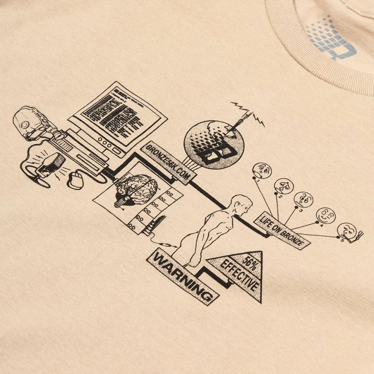 Bronze 56k Locked In T-Shirt - Sand