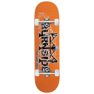Burnside Bridge Skateboard Complete - Orange - 8.75"
