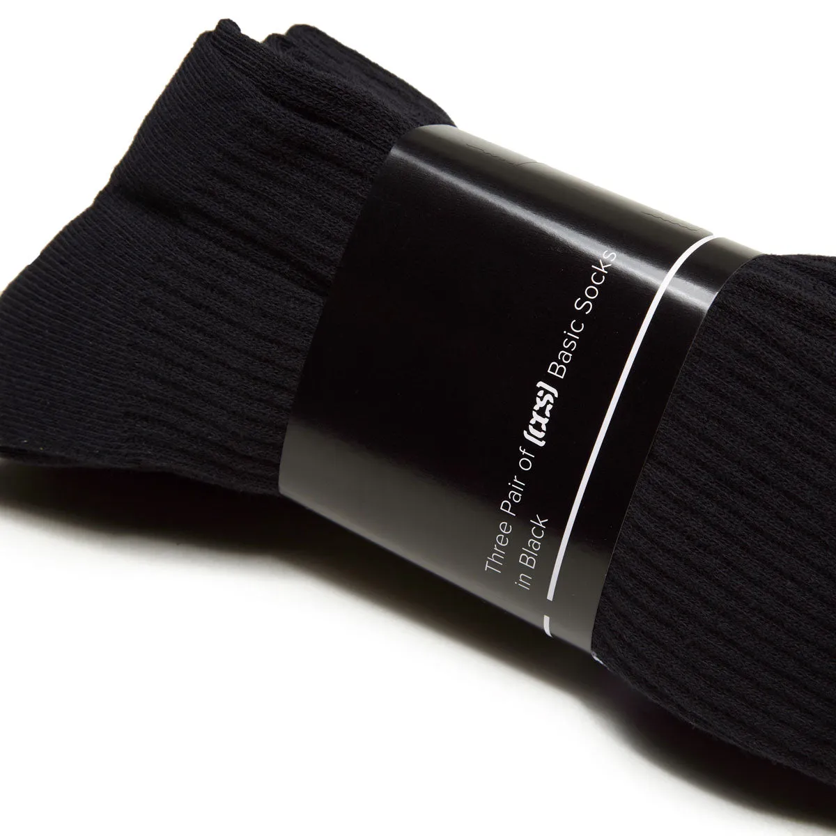 CCS Basics 3 Pack of Socks - Black