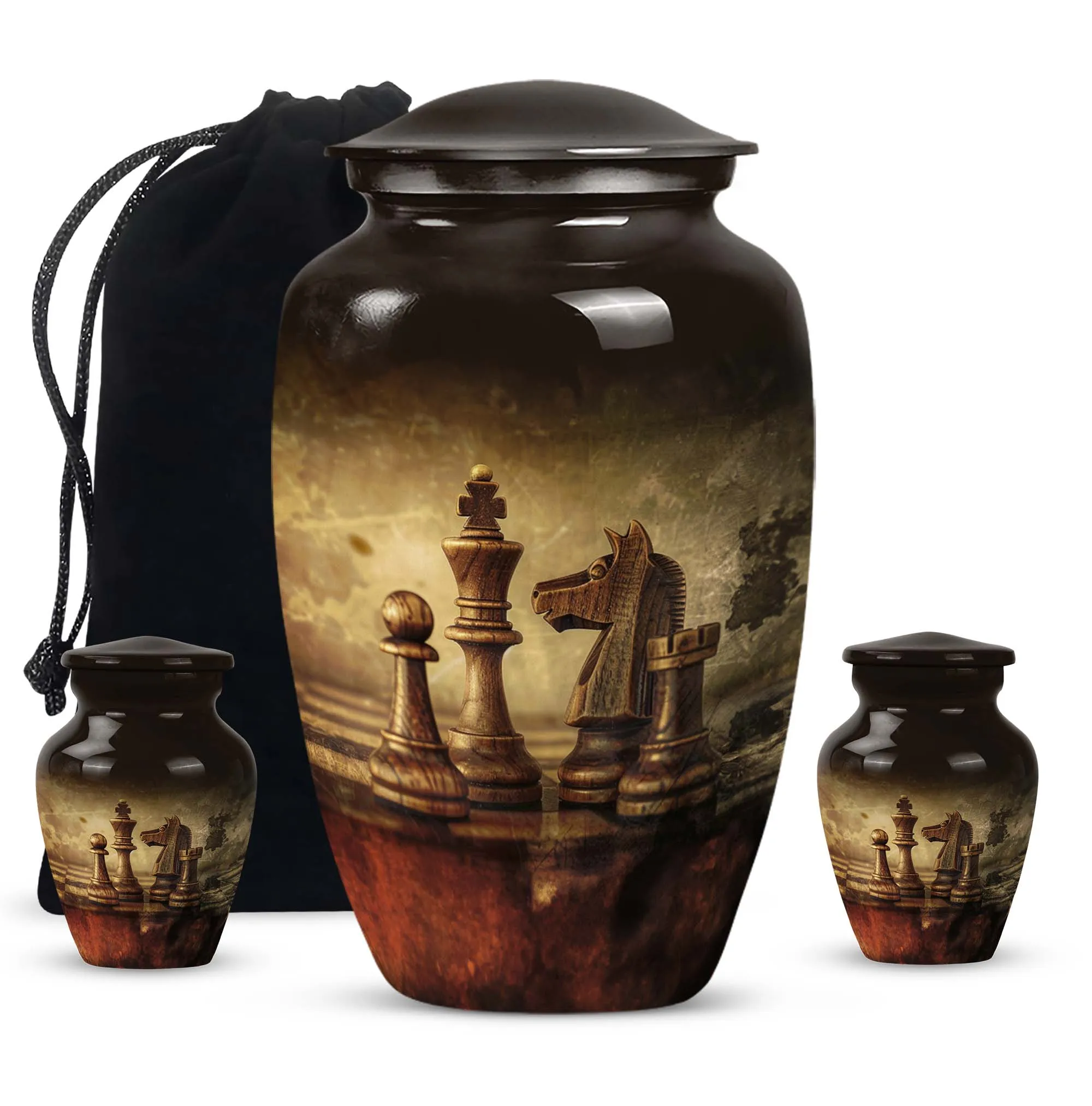 Chess Cremation Urn: Large Urn For Champions - Customizable