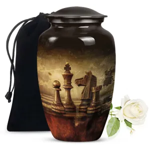 Chess Cremation Urn: Large Urn For Champions - Customizable
