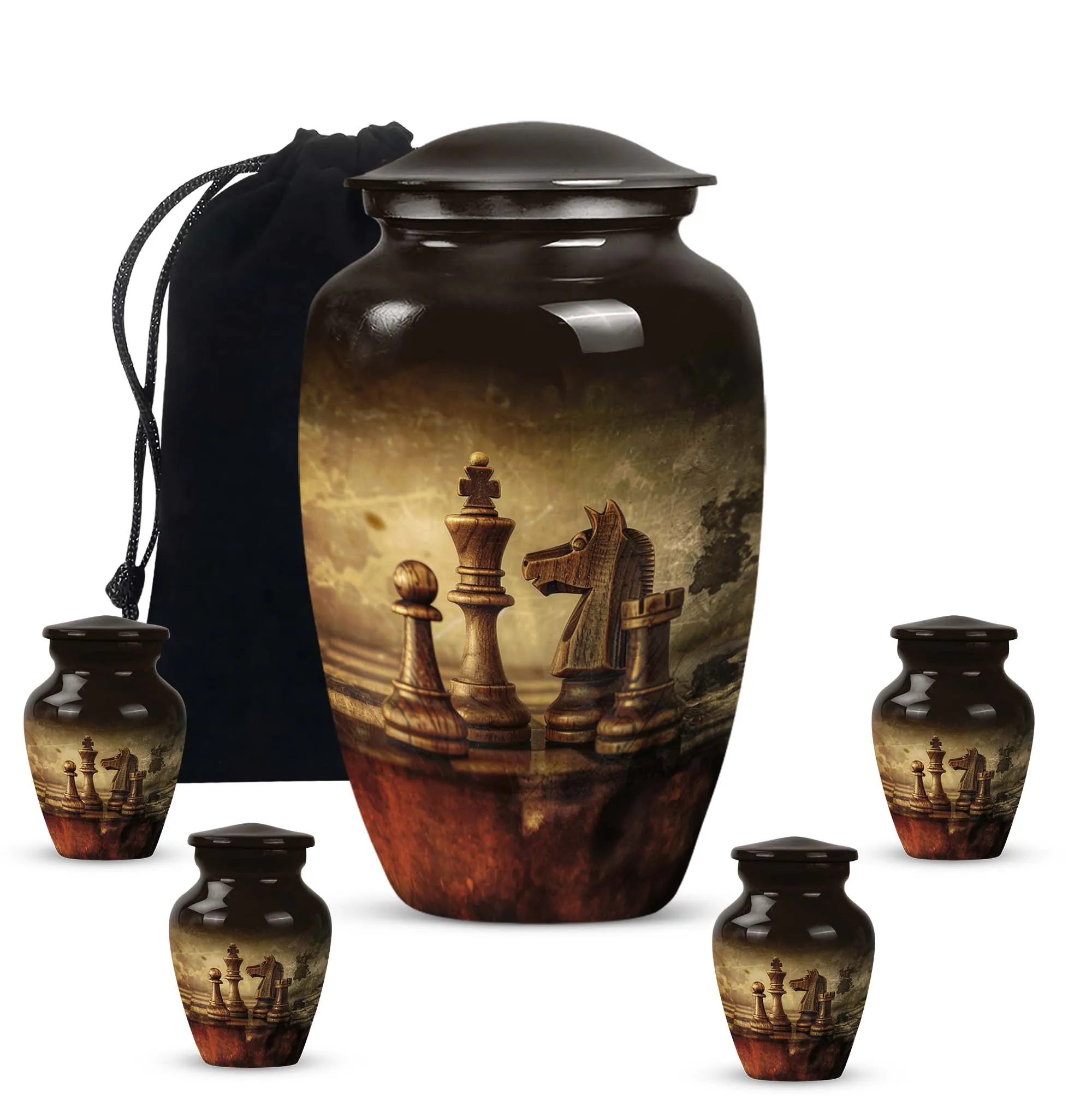 Chess Cremation Urn: Large Urn For Champions - Customizable