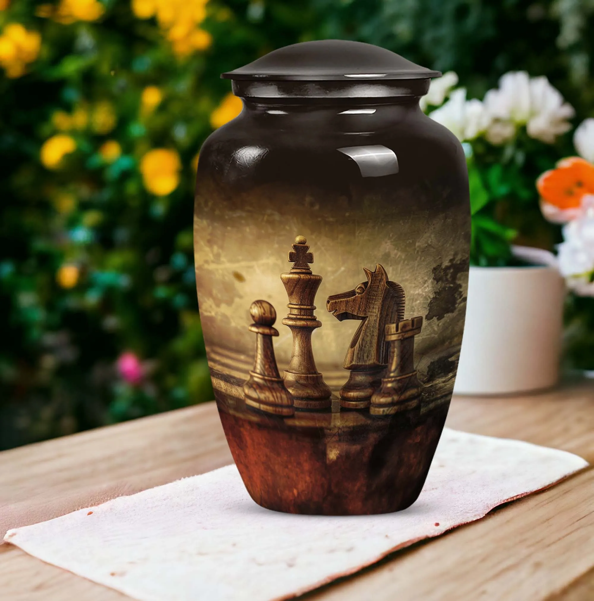 Chess Cremation Urn: Large Urn For Champions - Customizable