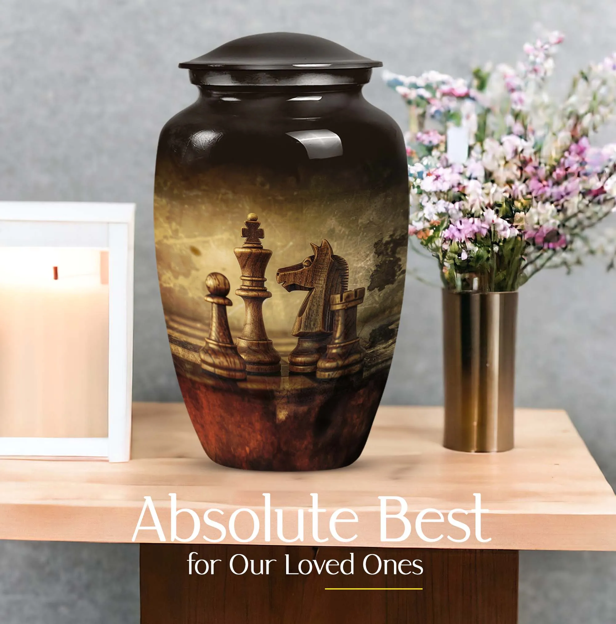 Chess Cremation Urn: Large Urn For Champions - Customizable