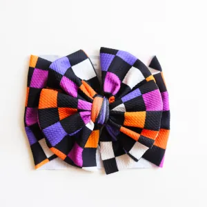 Creepy Checkers Headwrap