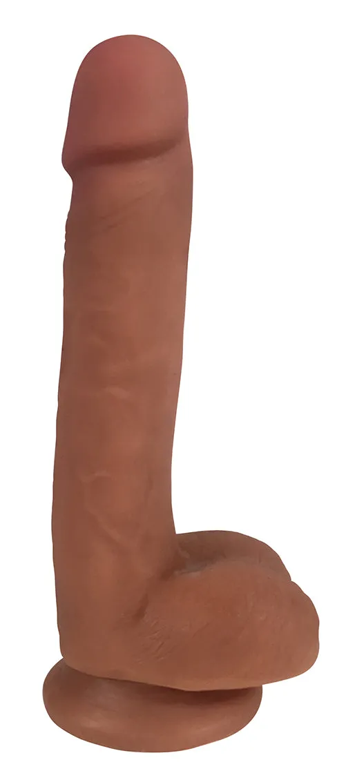 Easy Riders 7 Slim Bioskin Dildo With Balls Carame