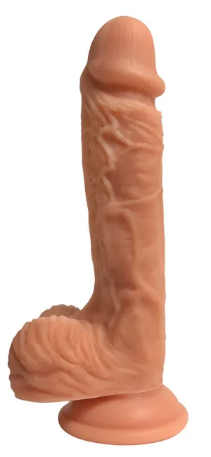 Easy Riders 8 Dual Density Silicone Dildo With Balls