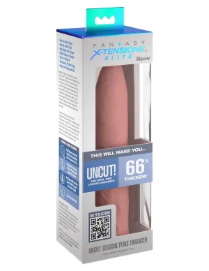 Fantasy X-tensions Elite - Uncut Silicone Penis Enhancer - Light