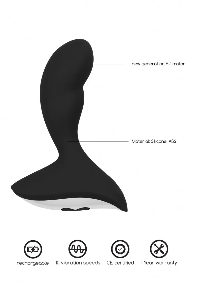 Geron Anal Vibrator - Black