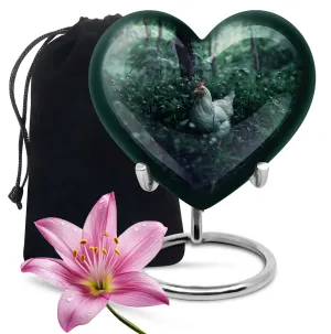 Grand Legacy Chicken Heart Memorial Urn for Male, 200