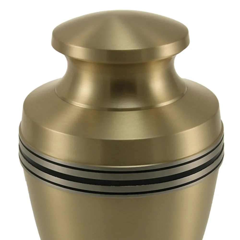 Grecian Bronze Cremation Urn In Large