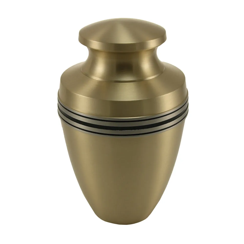 Grecian Bronze Cremation Urn In Large
