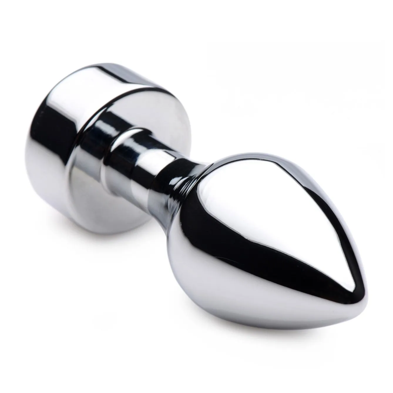 Hot Pink Gem Weighted Anal Plug