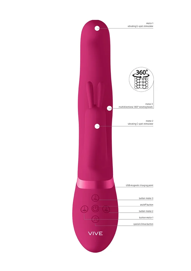 Izara - Rotating Beads Rabbit - Pink