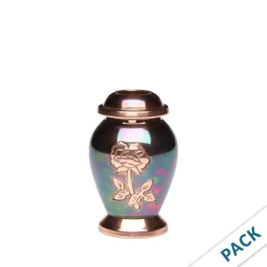 KEEPSAKE - Brass Urn -1958- Iridescent Copper Overlay - Pack of 10