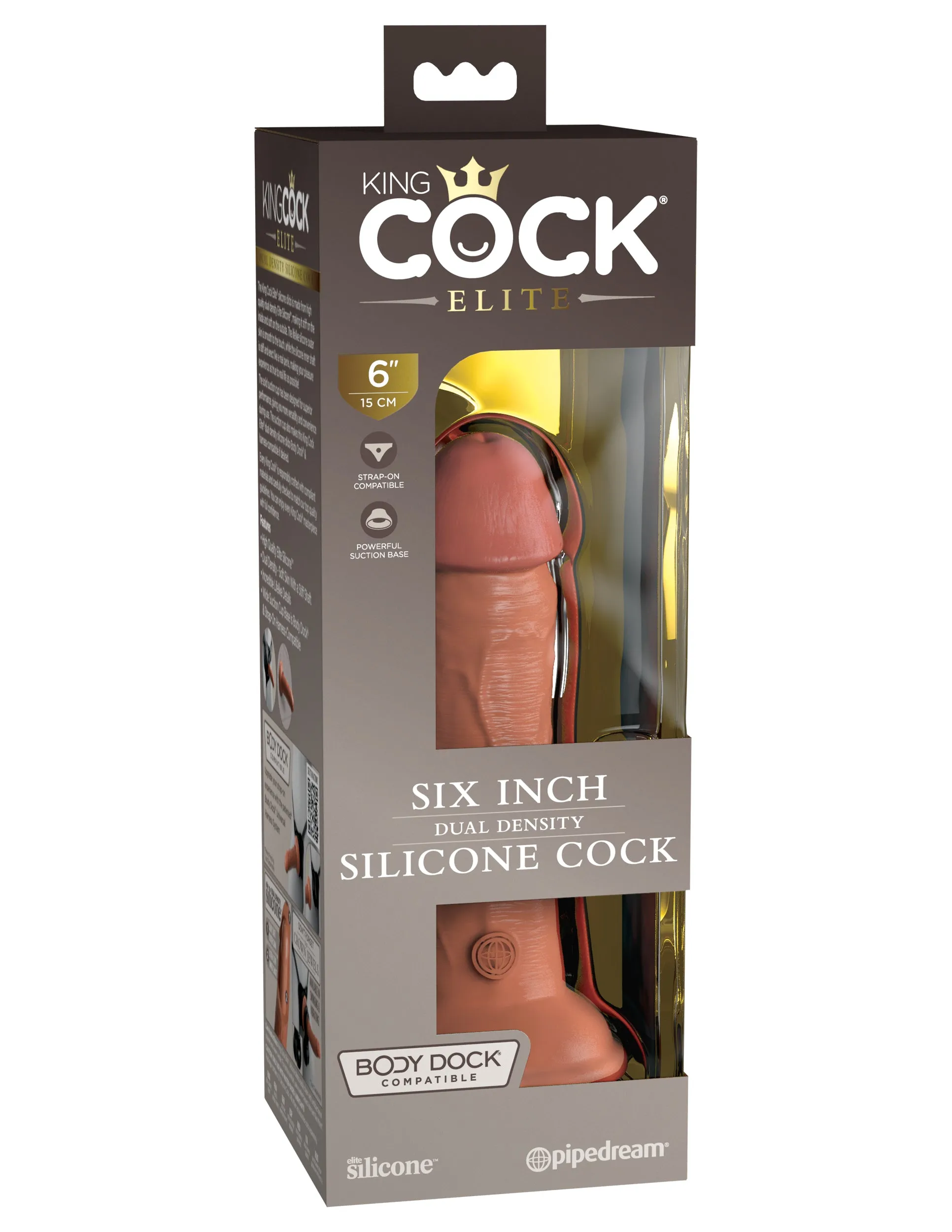 King Cock Elite 6 Silicone Dual Density Cock