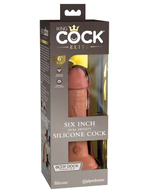 King Cock Elite 6 Silicone Dual Density Cock