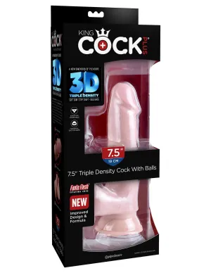 King Cock Plus 7.5 Triple Density Cock with Balls