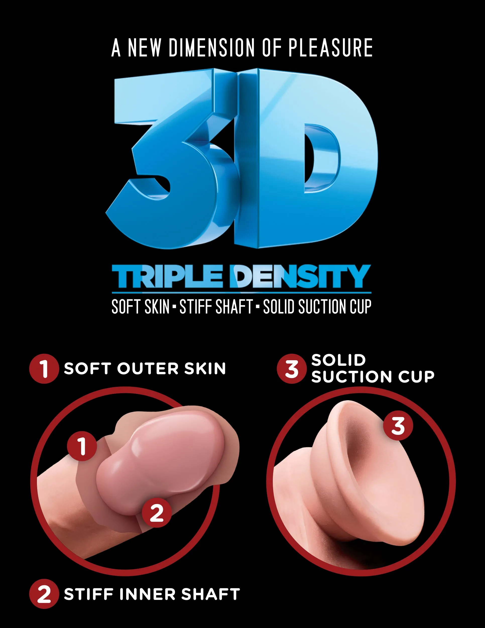King Cock Plus 7.5 Triple Density Cock with Balls