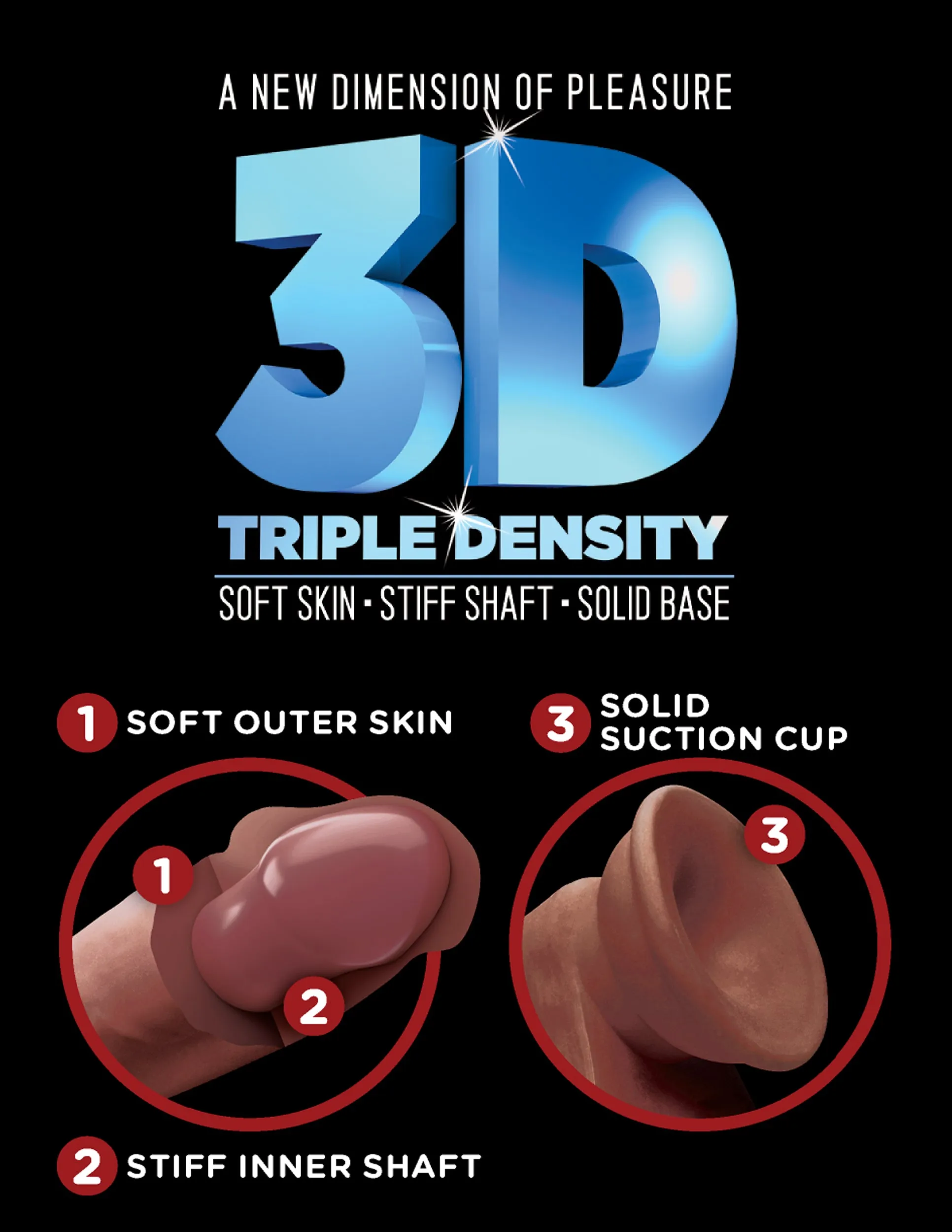 King Cock Plus 8 Triple Density Cock