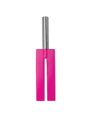 Leather Slit Paddle - Pink
