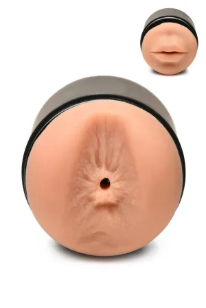 Mistress Double Shot Mini Masturbator Ass & Mouth - Medium