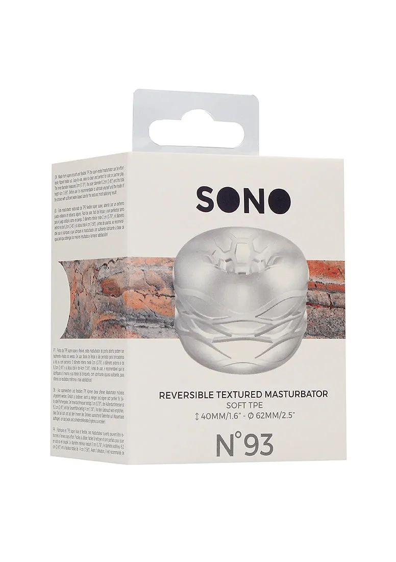 N0. 93 - Reversible Masturbator And Bumper - Transparent