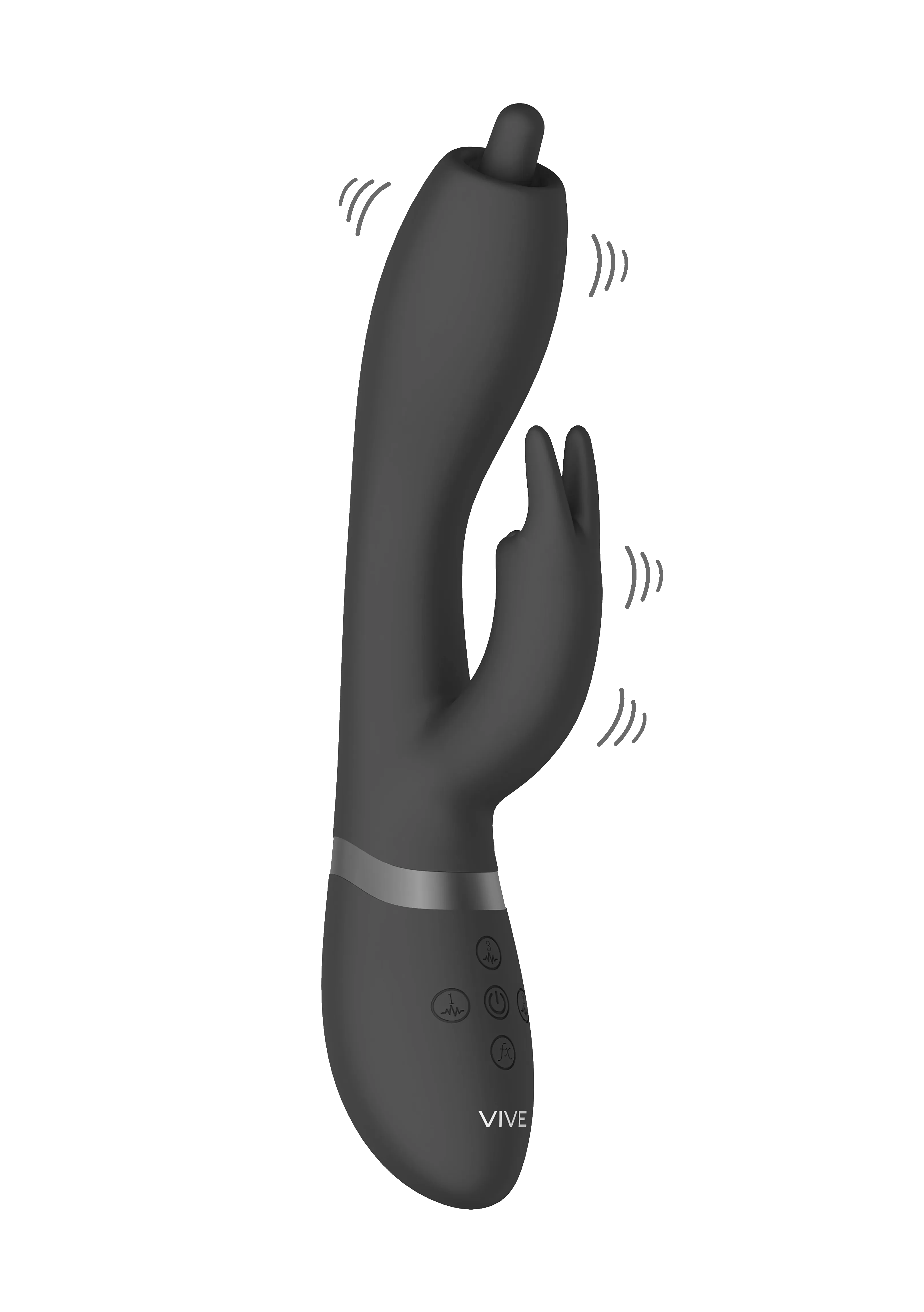 Nilo - Pinpoint Rotating G-spot Rabbit - Black