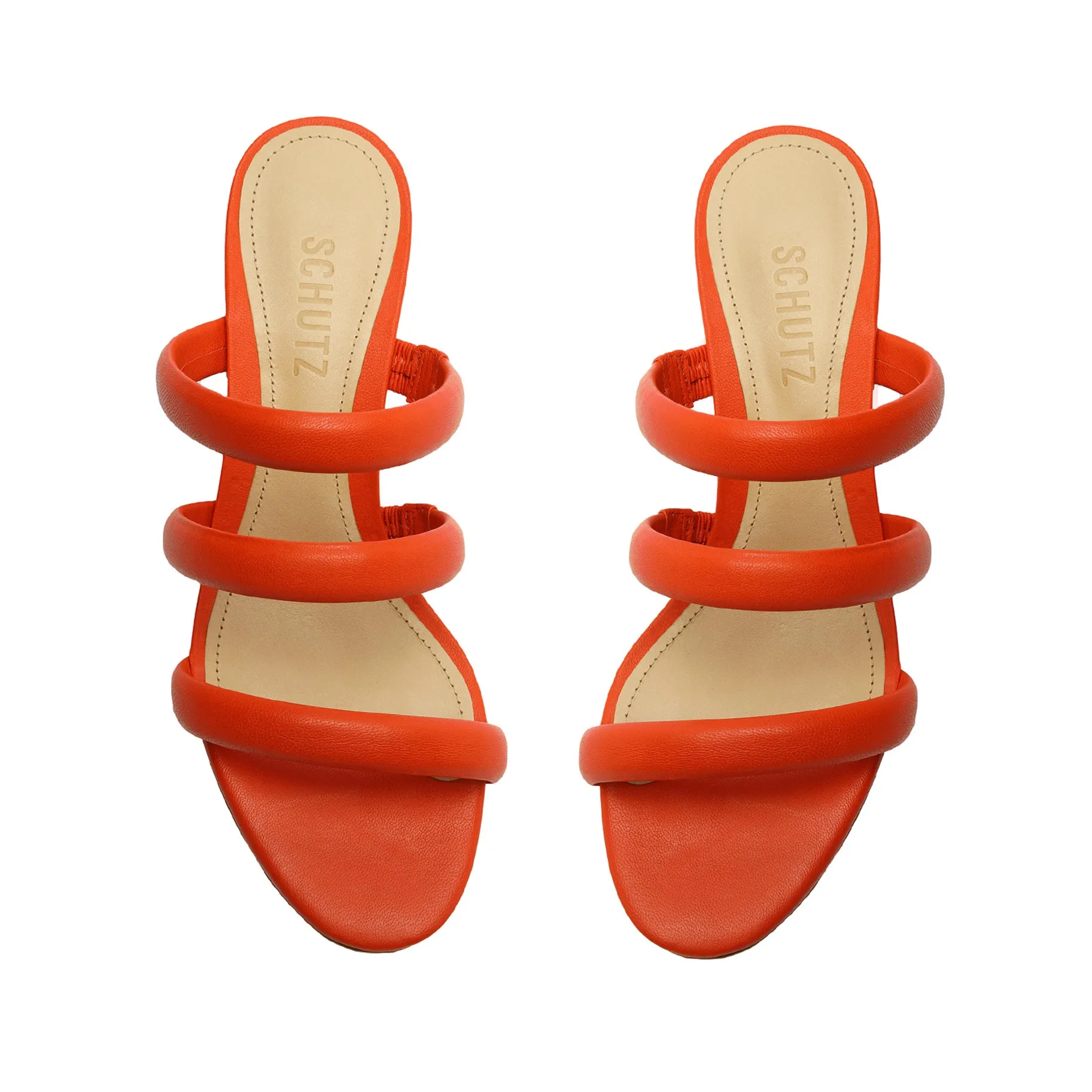Olly Mid Block Nappa Leather Sandal