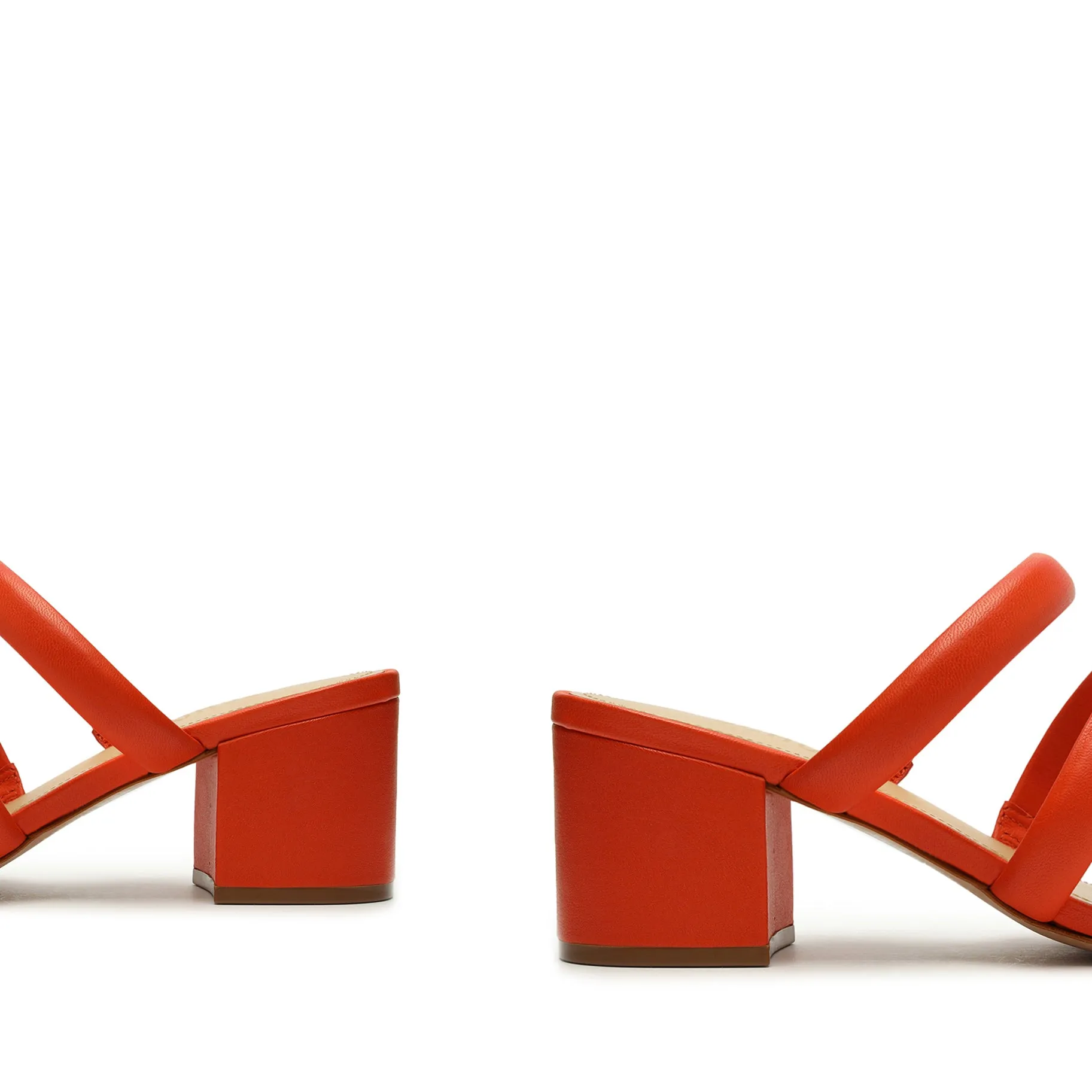Olly Mid Block Nappa Leather Sandal
