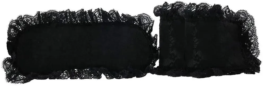 Ouch! 2-Piece Introductory Bondage Kit Black Lace Beginner BDSM Kit