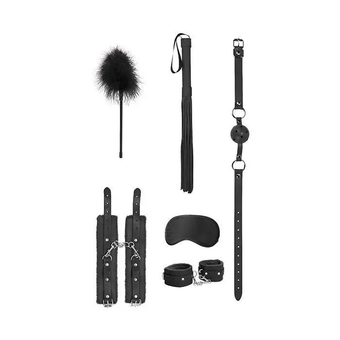 Ouch! 6-Piece Beginner Bondage Kit Black