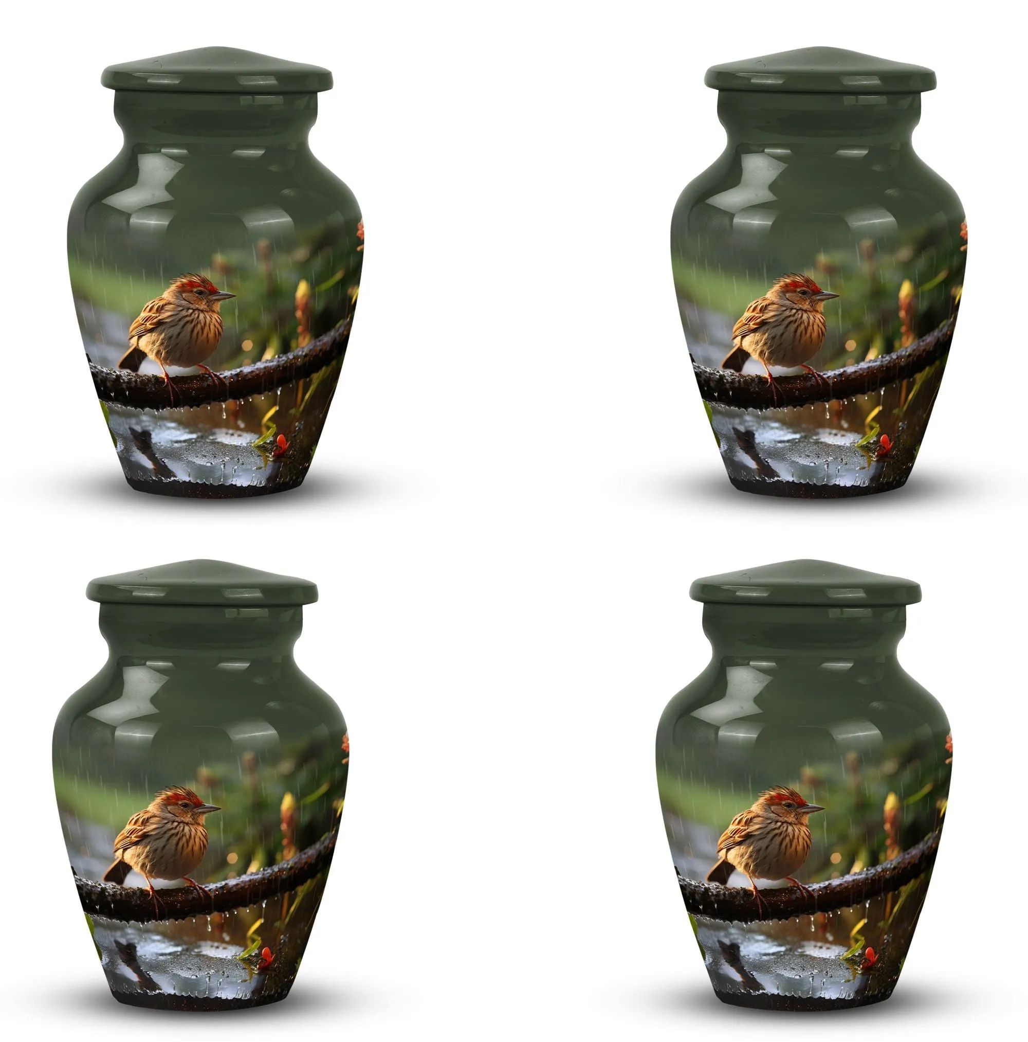 Personalized Sparrow Cremation Urn - Loving Memory Vessel