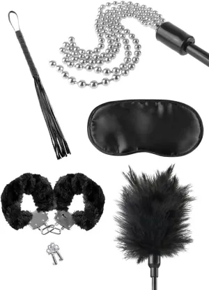 Pipedream Fetish Fantasy Series 5-Piece Beginner Bondage Kit Black