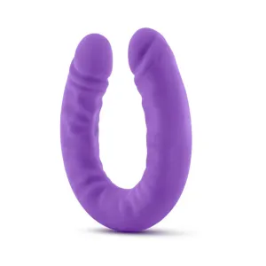 Realistic 18 in. Silicone Slim Double Dildo Dual Ended Dildo Sex Toy Purple