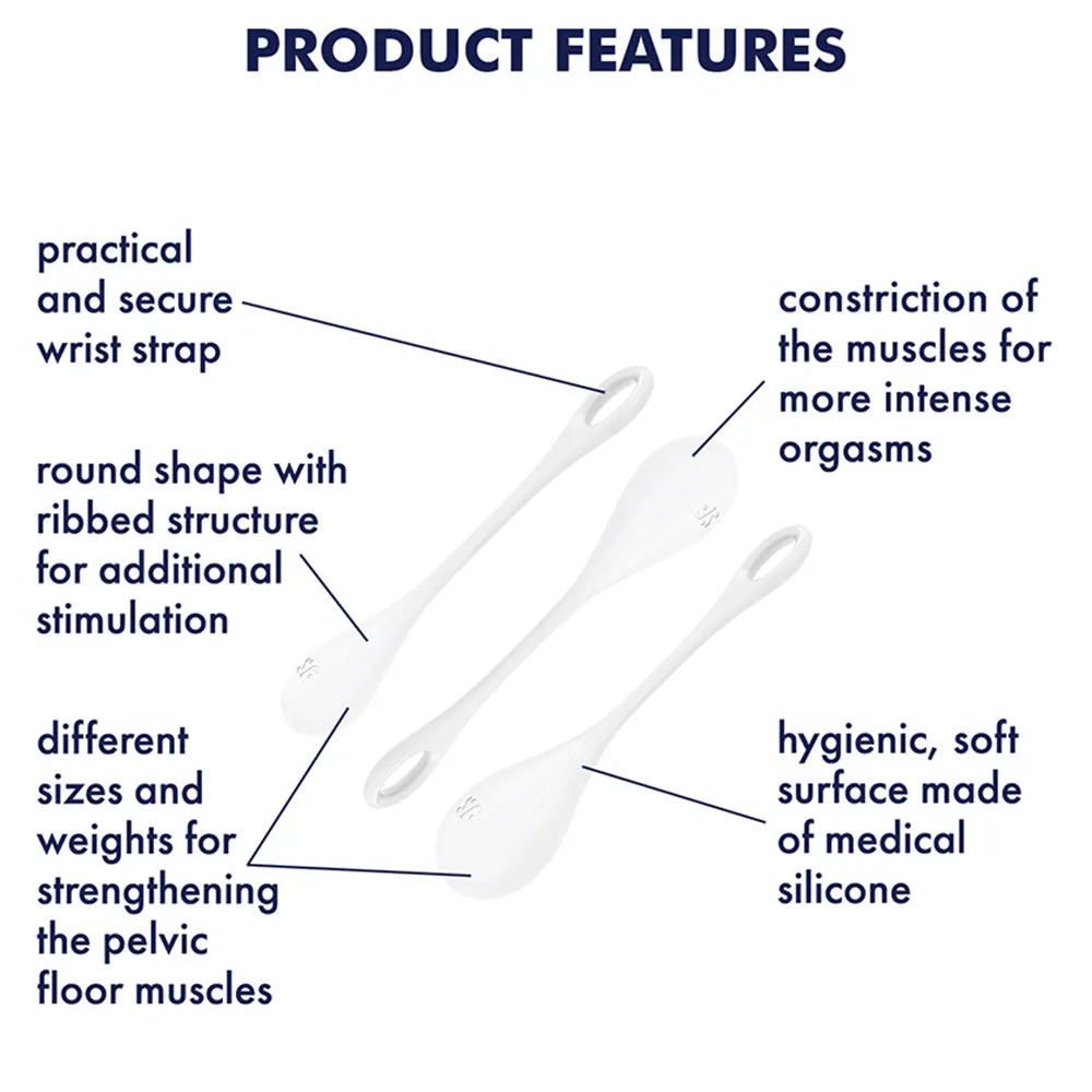 Satisfyer Yoni Weighted Power Kegel Balls Ben Wa Pelvic Floor Exerciser Sex Toy
