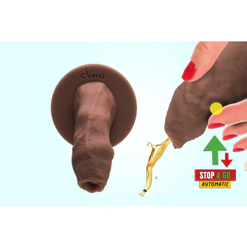 Screeny Weeny 6.0 Uncut Latino Brown Fake Penis Urine Test