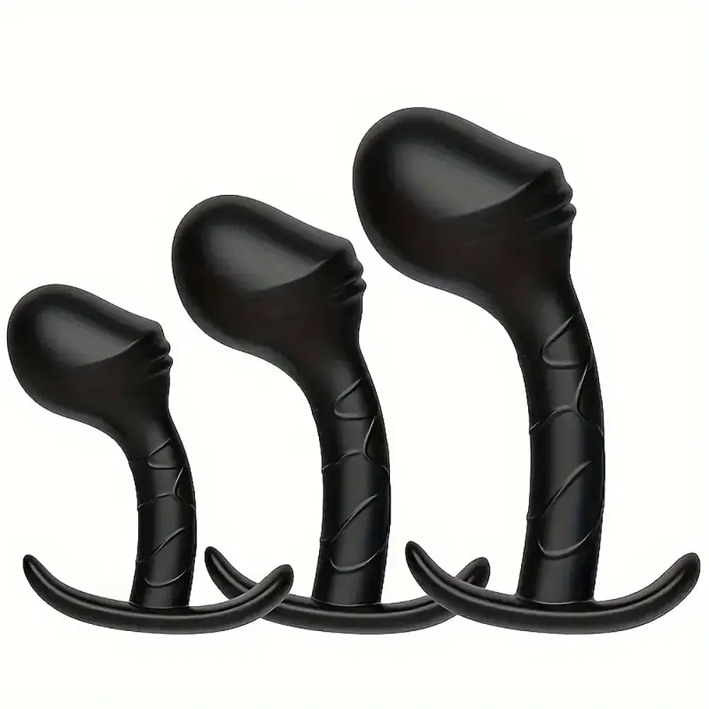 Silicone Anal Plug Set Beginner Anal Training Kit Unisex G-Spot Stimulator