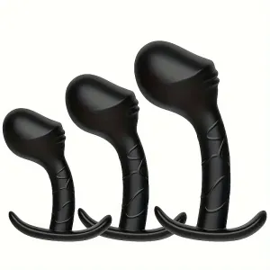 Silicone Anal Plug Set Beginner Anal Training Kit Unisex G-Spot Stimulator