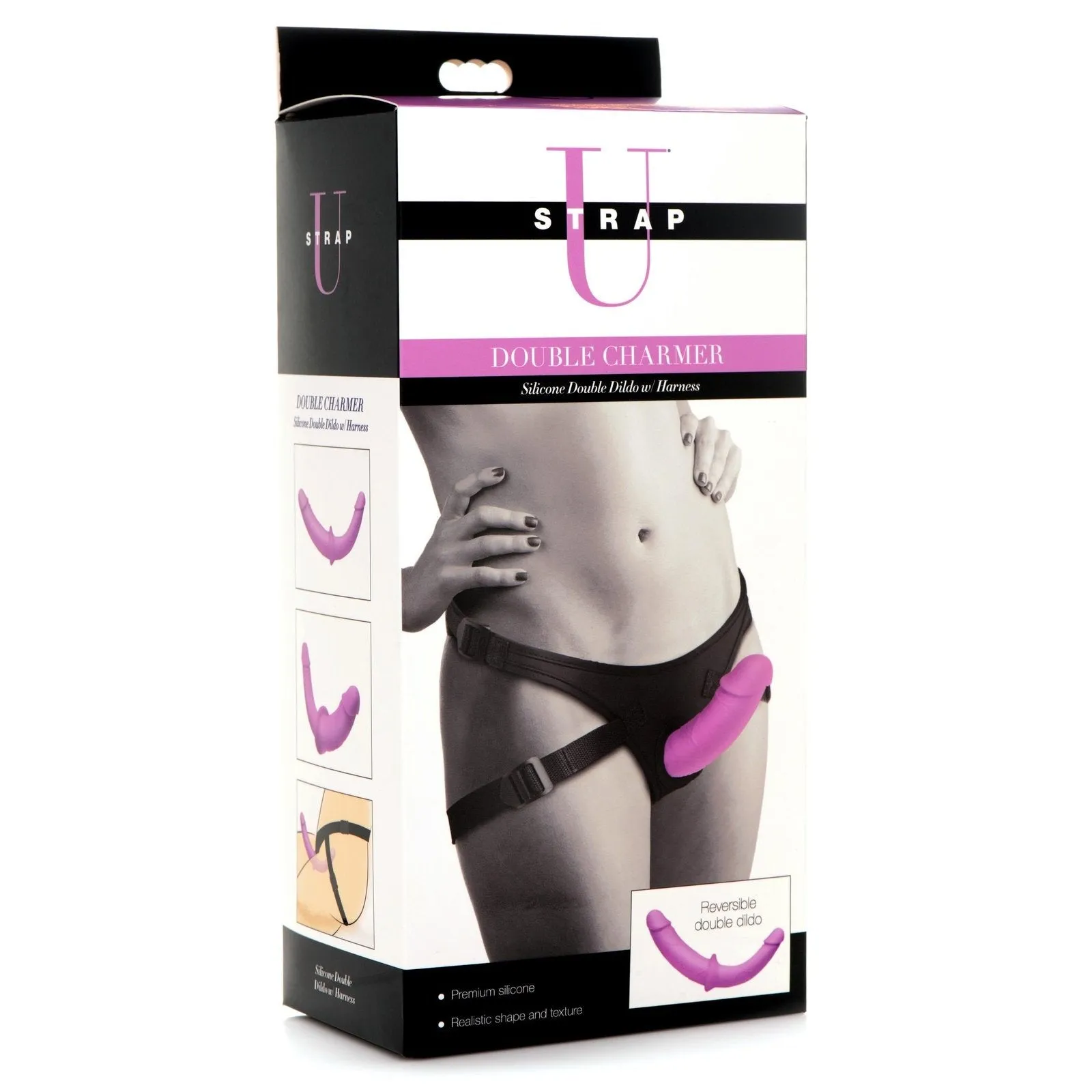 Silicone Double Dildo With Harness