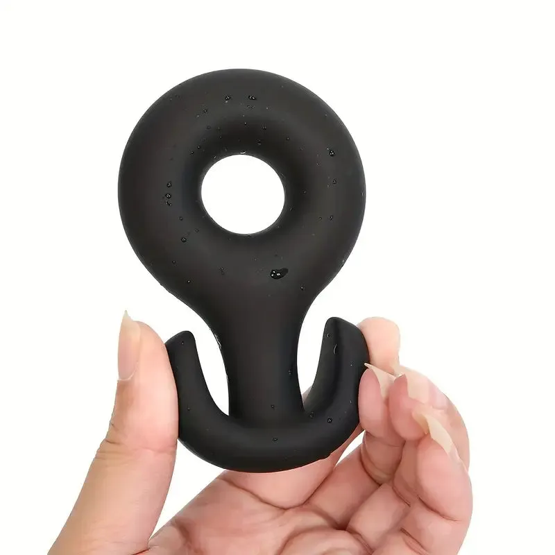 Silicone O-Shaped Anal Dilator Plug Comfortable Portable Sex Toy