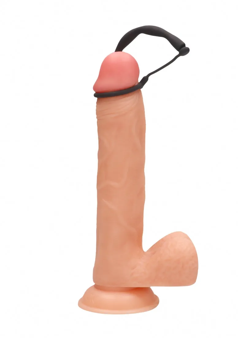 Silicone Plug & Cock Ring Set - Urethral Sounding - Black