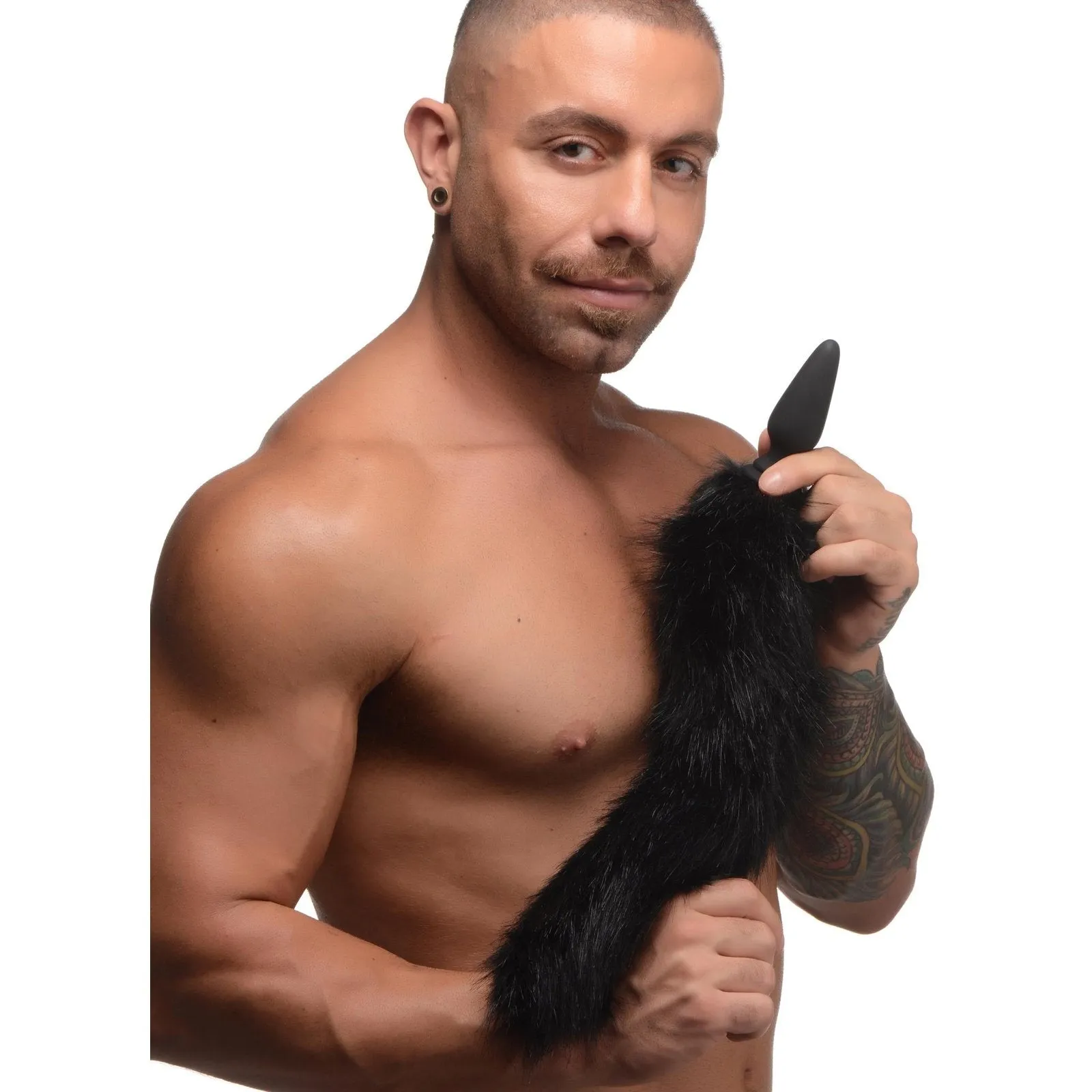 Small Anal Plug With Interchangeable Fox Tail