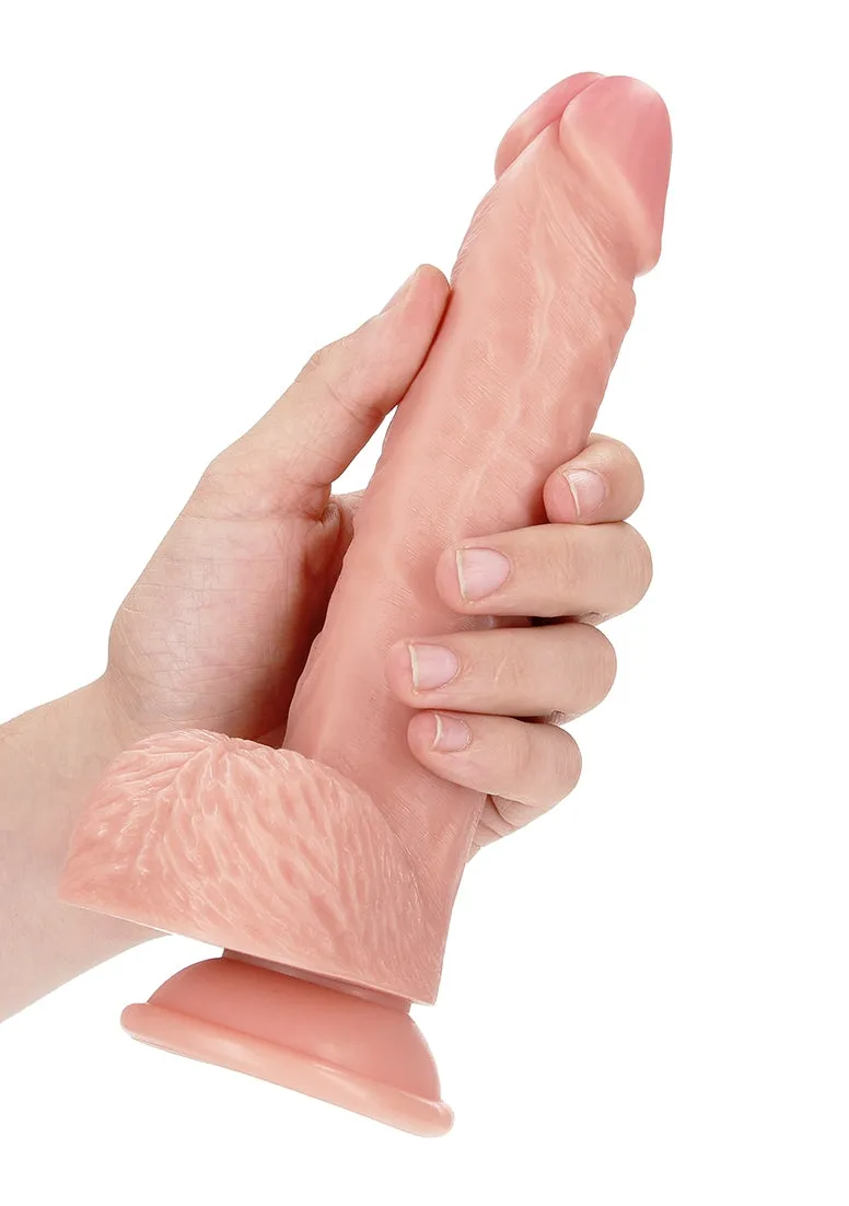 Straight Realistic Dildo Balls Suction Cup - 8''/ 20.5 Cm