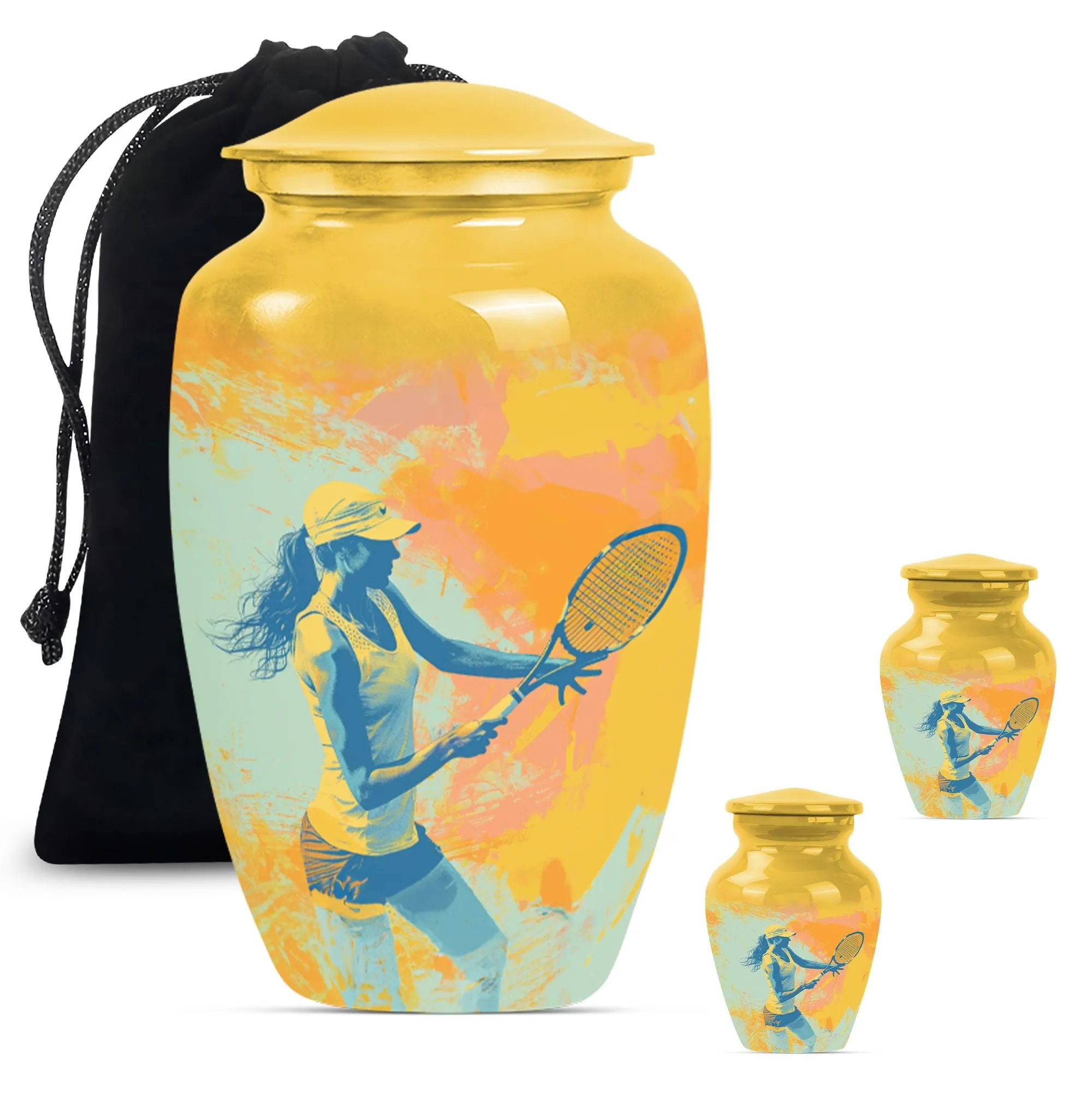 Tennis Urn: A Tribute to Eternity, Commemorative Cremation Piece