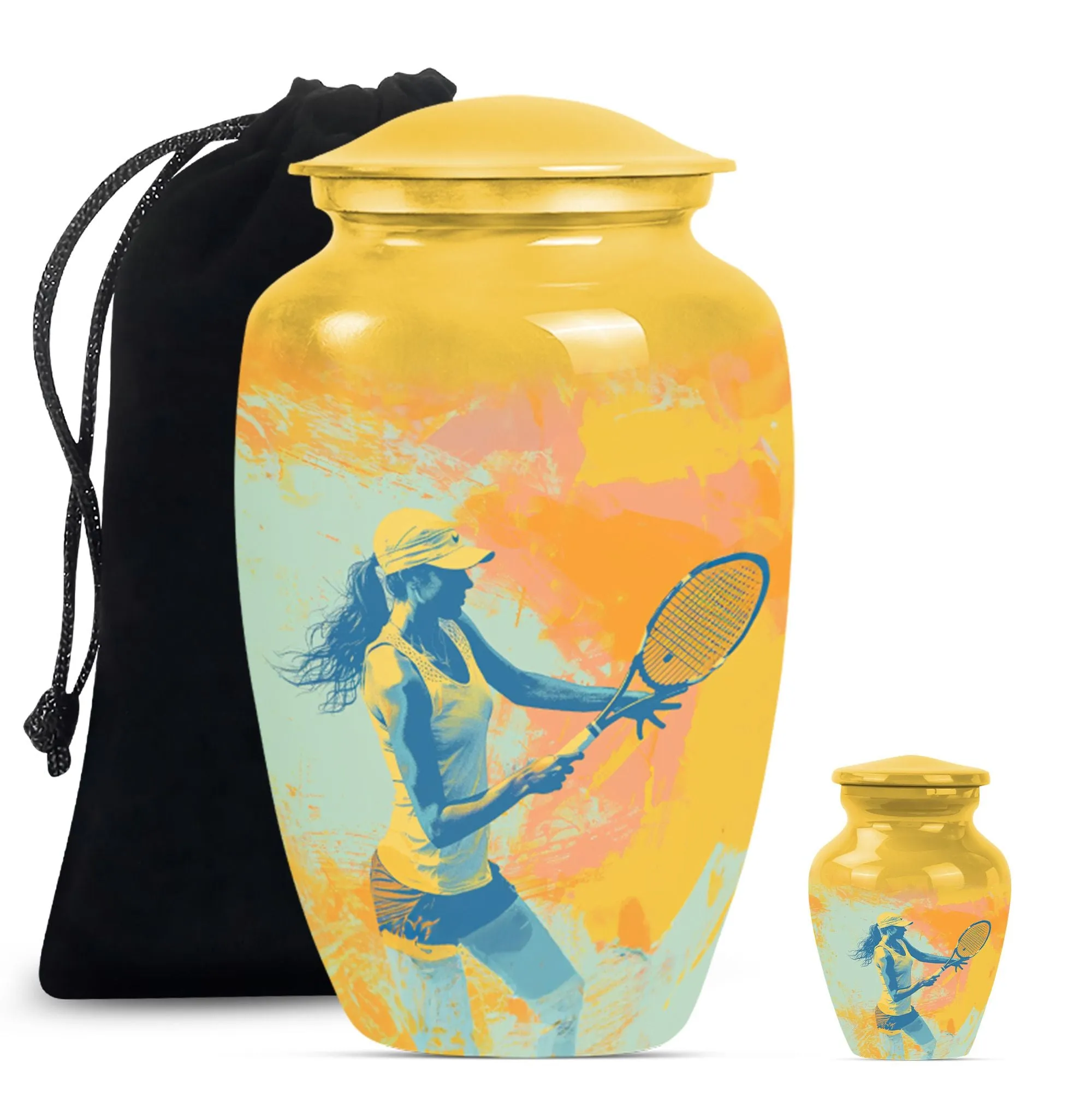 Tennis Urn: A Tribute to Eternity, Commemorative Cremation Piece